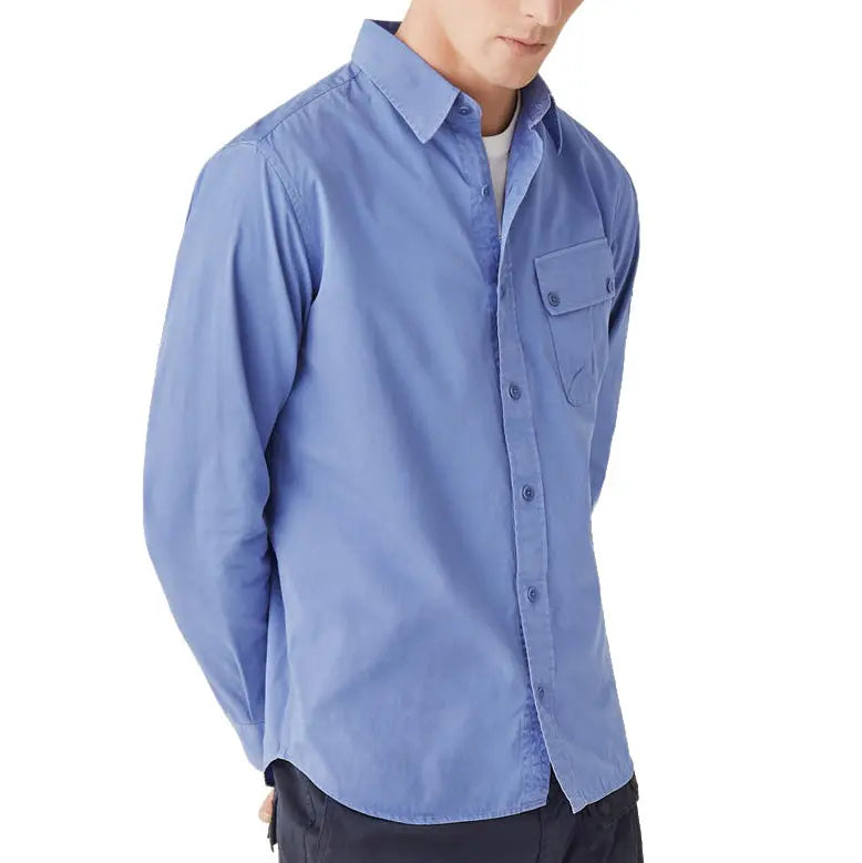 Belstaff - Mauve 'Pitch' Cotton Twill Shirt L/S SHIRTS Belstaff