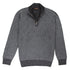 Moorer - Moorer Dark Grey Vanisé Knit Wool Cashmere Half-Zip Sweater KNITWEAR MooRER