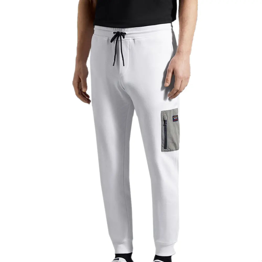 White With Econyl® Detail Sweatpants SWEATS Paul & Shark