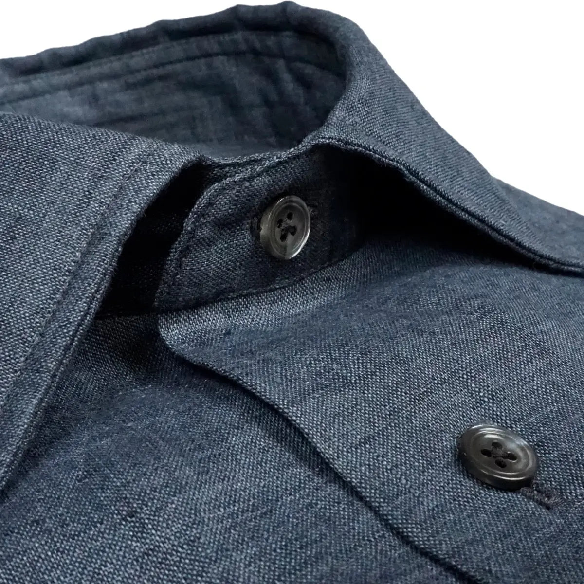 Charcoal Grey Pure Italian Linen Long Sleeve Shirt L/S SHIRTS Robert Old