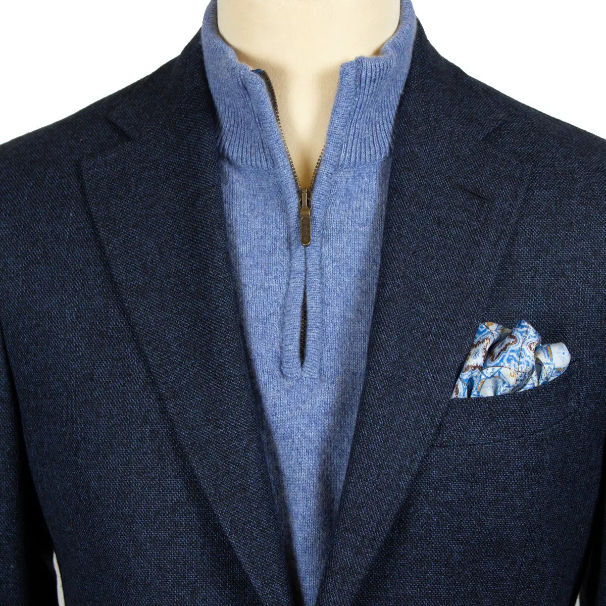 Black & Blue Cotton, Wool & Cashmere Jacket JACKETS Robert Old