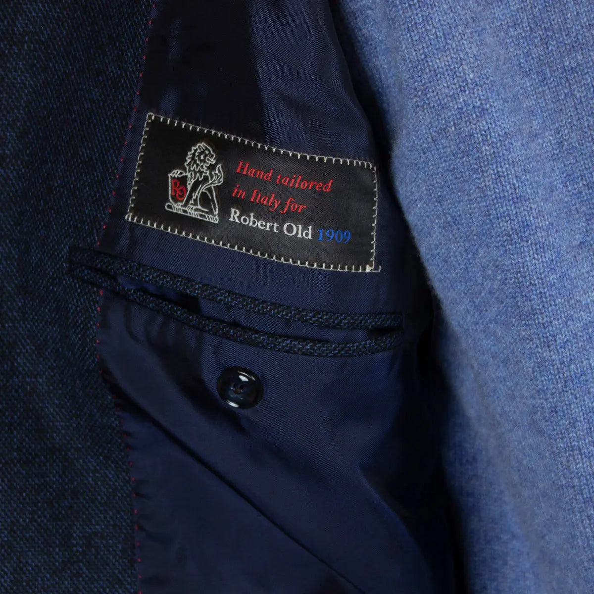 Black &amp; Blue Cotton, Wool &amp; Cashmere Jacket JACKETS Robert Old