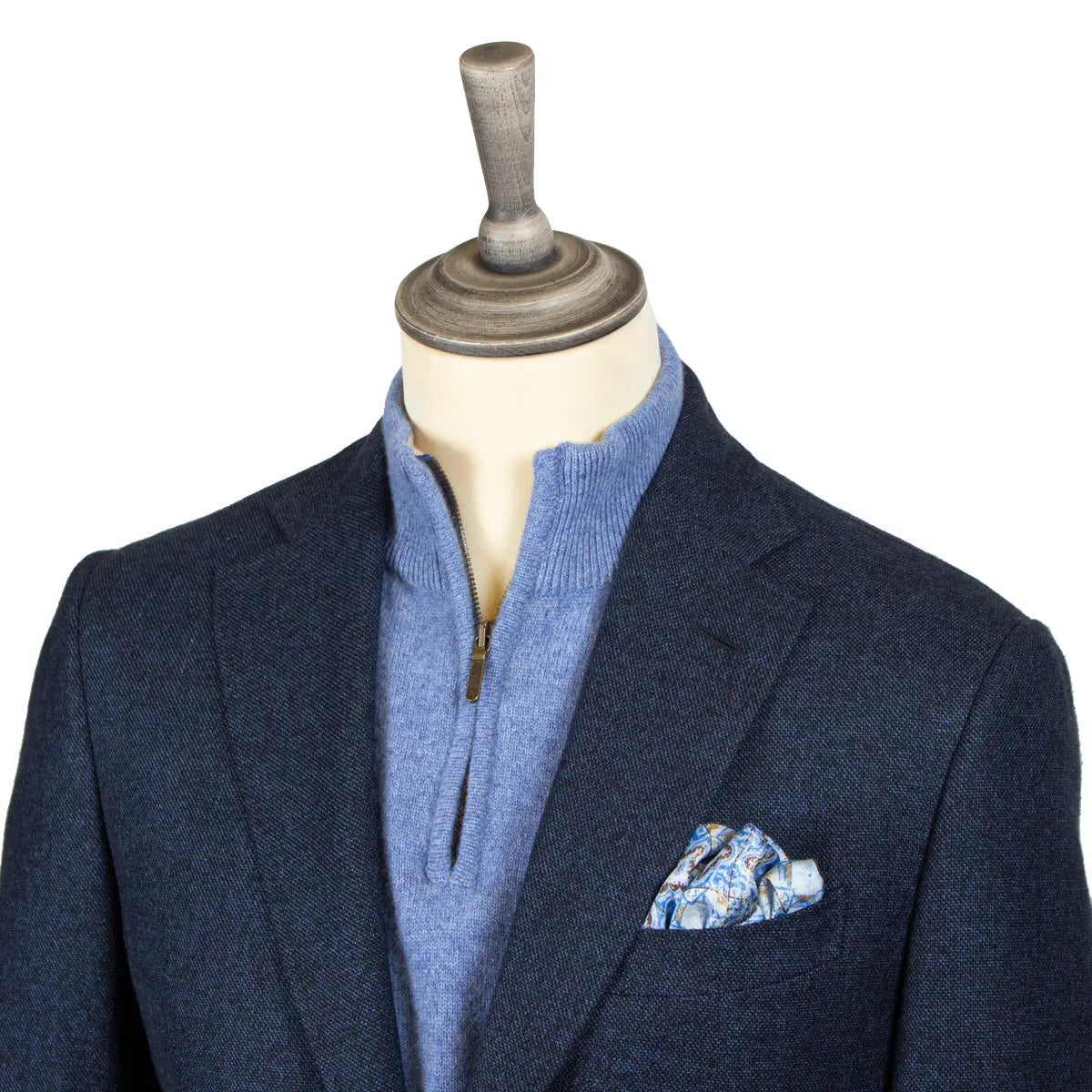 Black & Blue Cotton, Wool & Cashmere Jacket JACKETS Robert Old