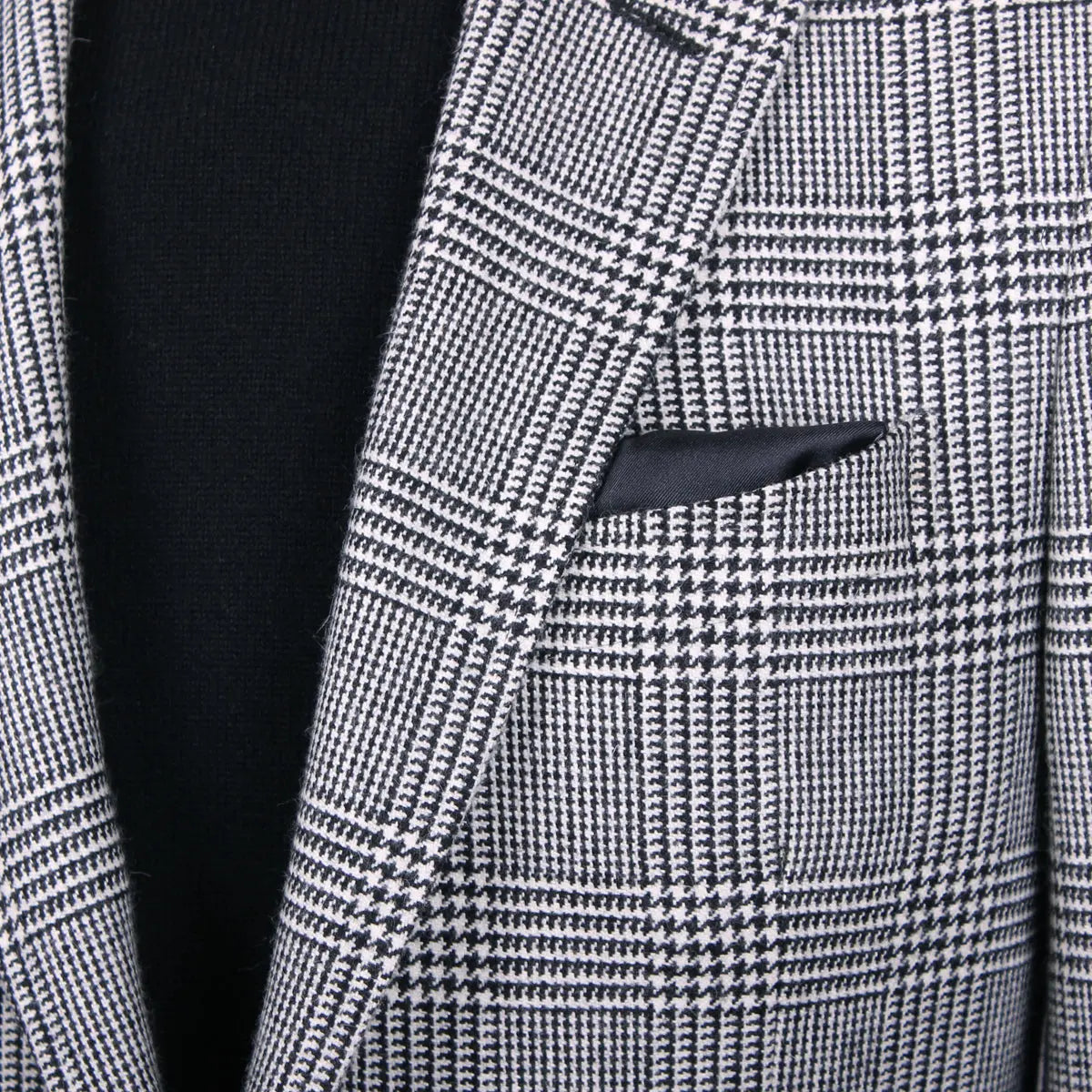 Black and white plaid sport coat sales