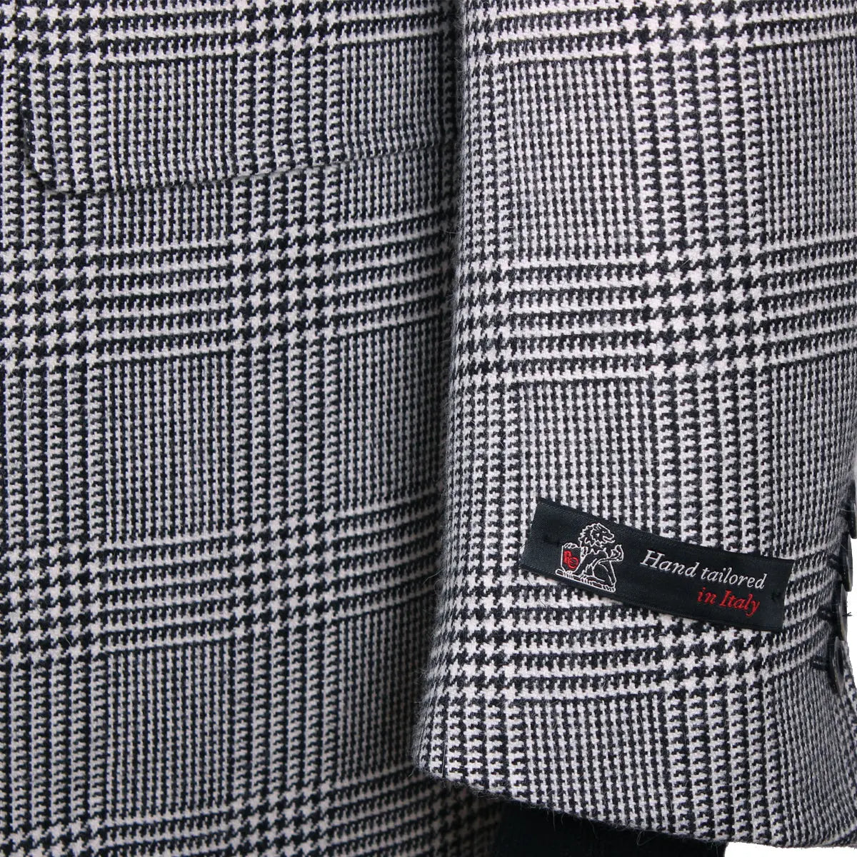 Black White Prince of Wales Check Jacket