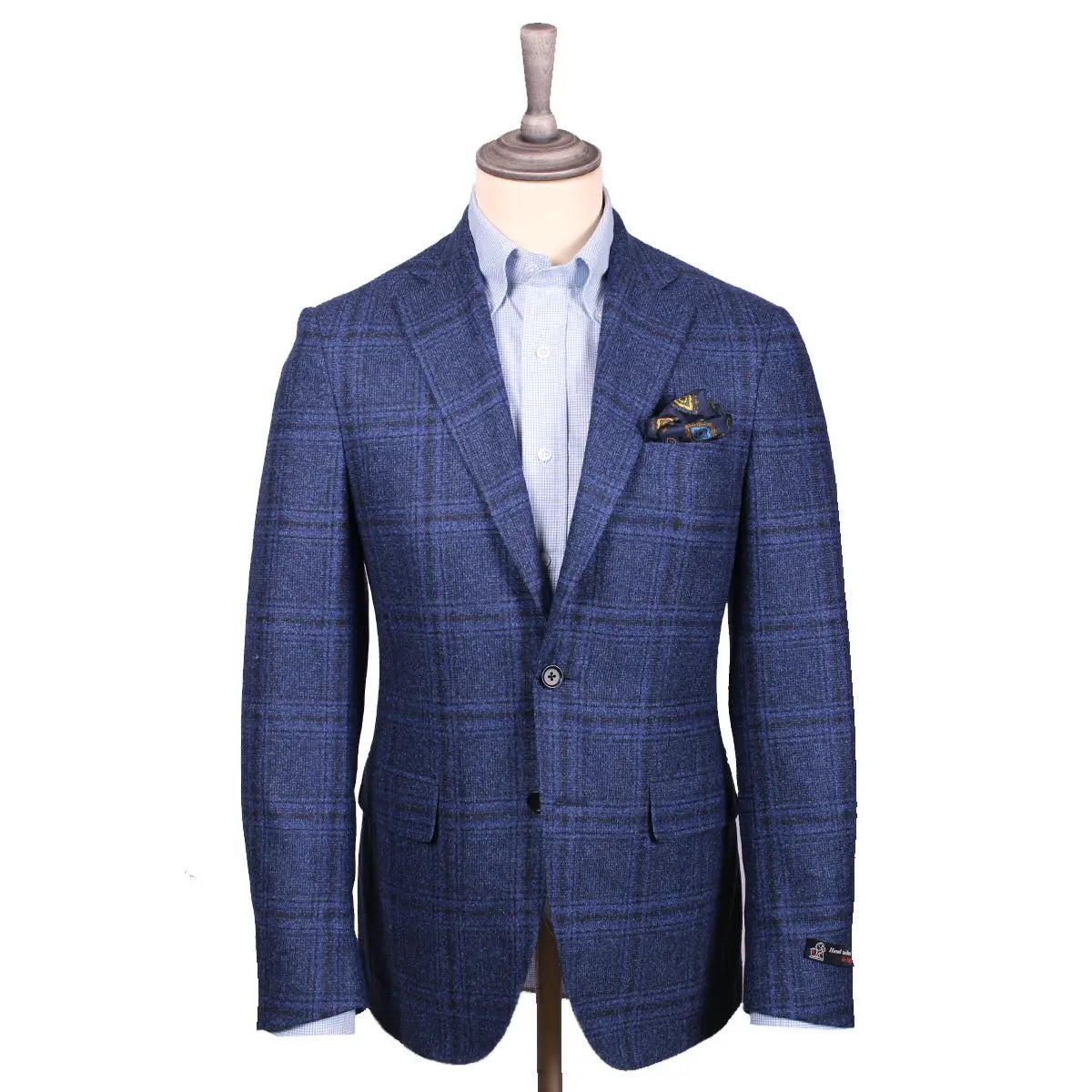 Blue & Brown Check Winter Wool Jacket JACKETS Robert Old