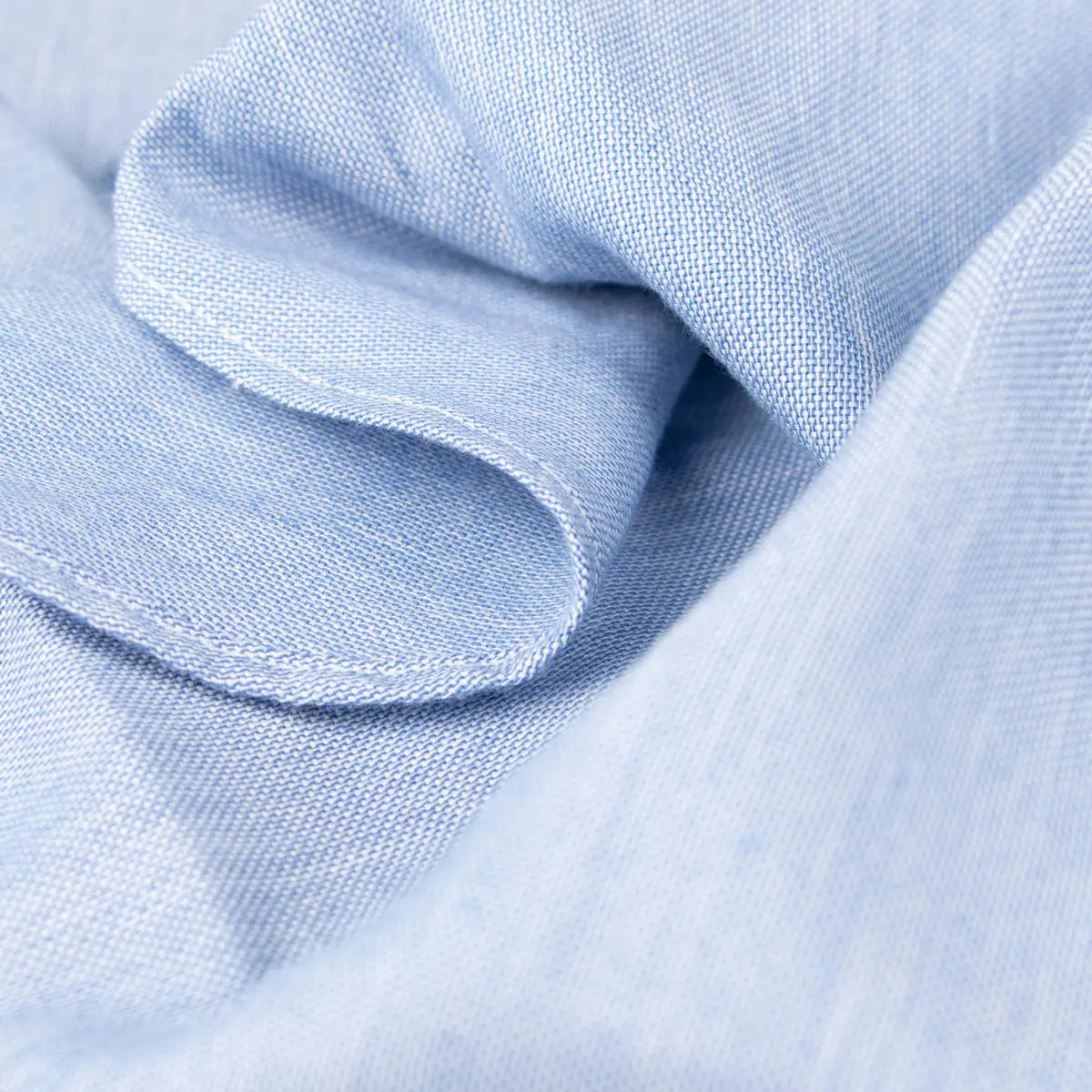 Blue Wool &amp; Cashmere Slim Fit Shirt L/S SHIRTS Robert Old