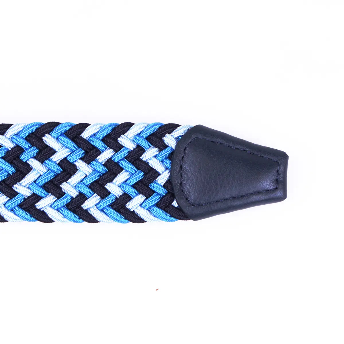 Blue Woven Textile Stretch Belt BELTS/BRACES Robert Old