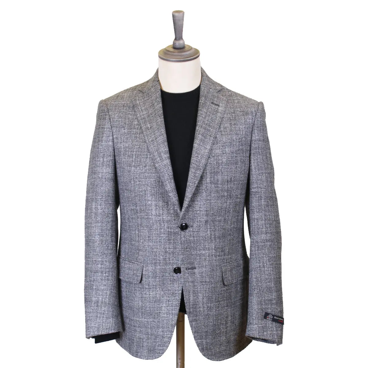 Charcoal Wool, Linen, & Sisal Weave Jacket JACKETS Robert Old