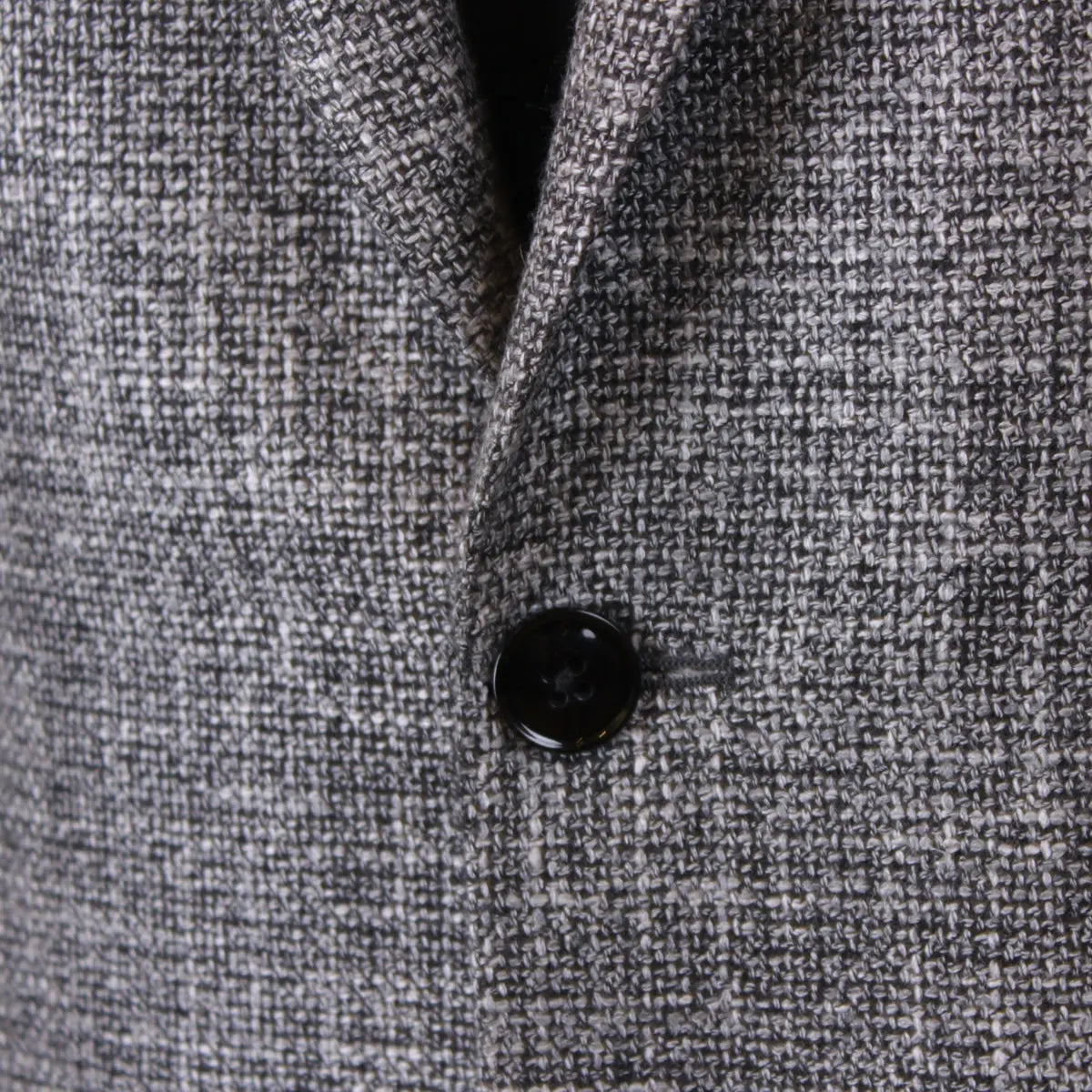 Charcoal Wool, Linen, & Sisal Weave Jacket JACKETS Robert Old