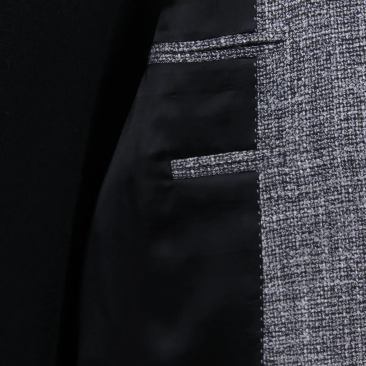 Charcoal Wool, Linen, & Sisal Weave Jacket JACKETS Robert Old