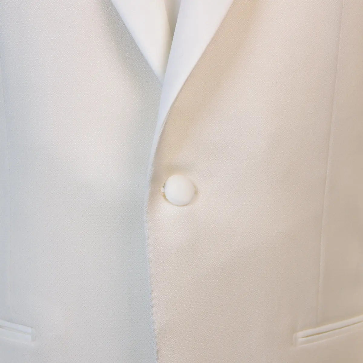 Cream Micro-Pattern Wool & Silk Tuxedo Jacket JACKETS Robert Old