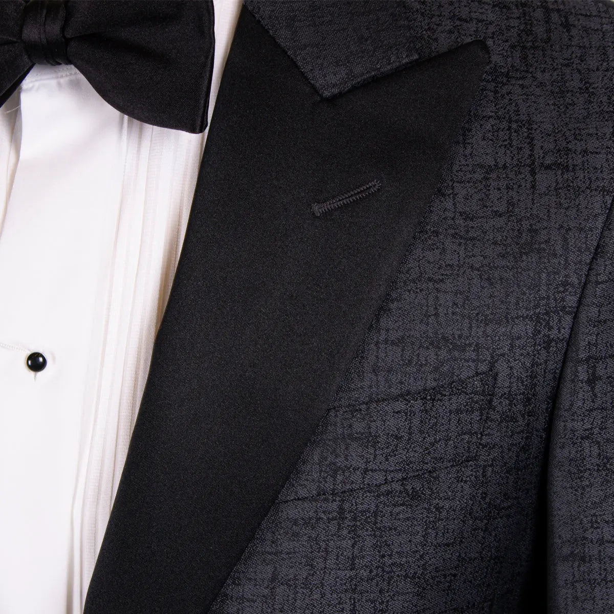 Dark Grey Jacquard Weave Tuxedo Jacket JACKETS Robert Old