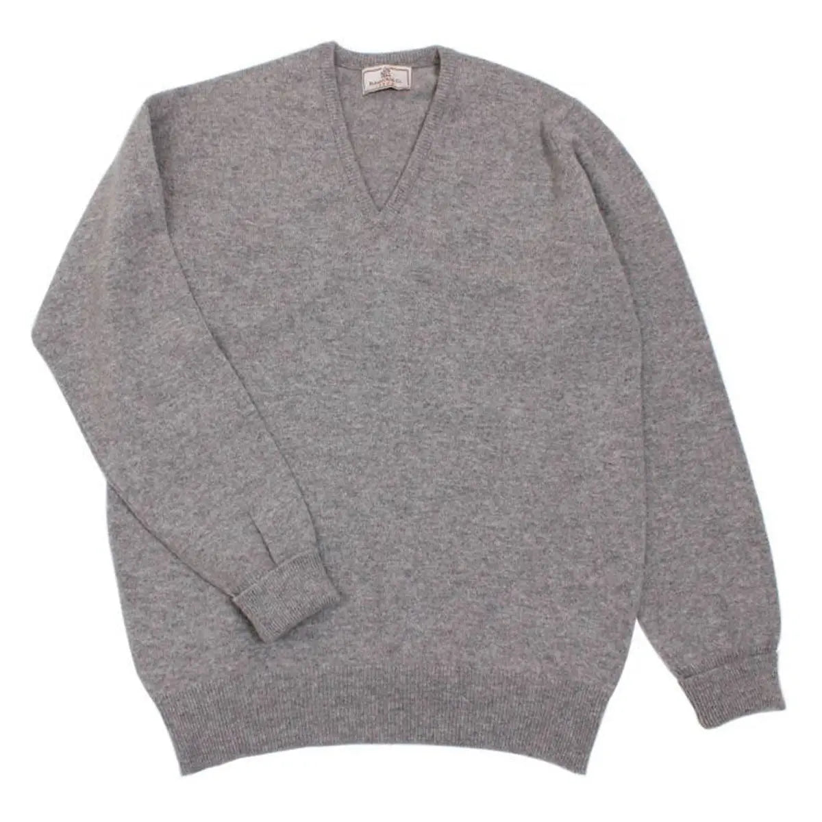 The Brae 2 ply V-Neck Pure Lambswool Sweater KNITWEAR Robert Old