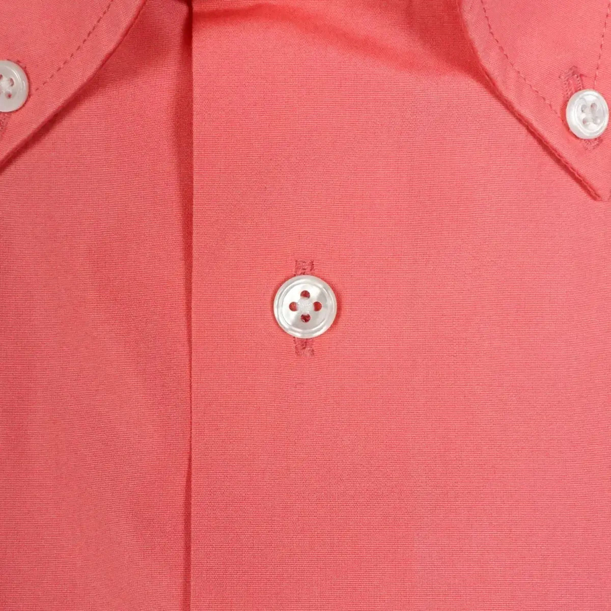 Coral Pink Supraluxe Swiss Cotton Poplin Long Sleeve Shirt L/S SHIRTS Robert Old