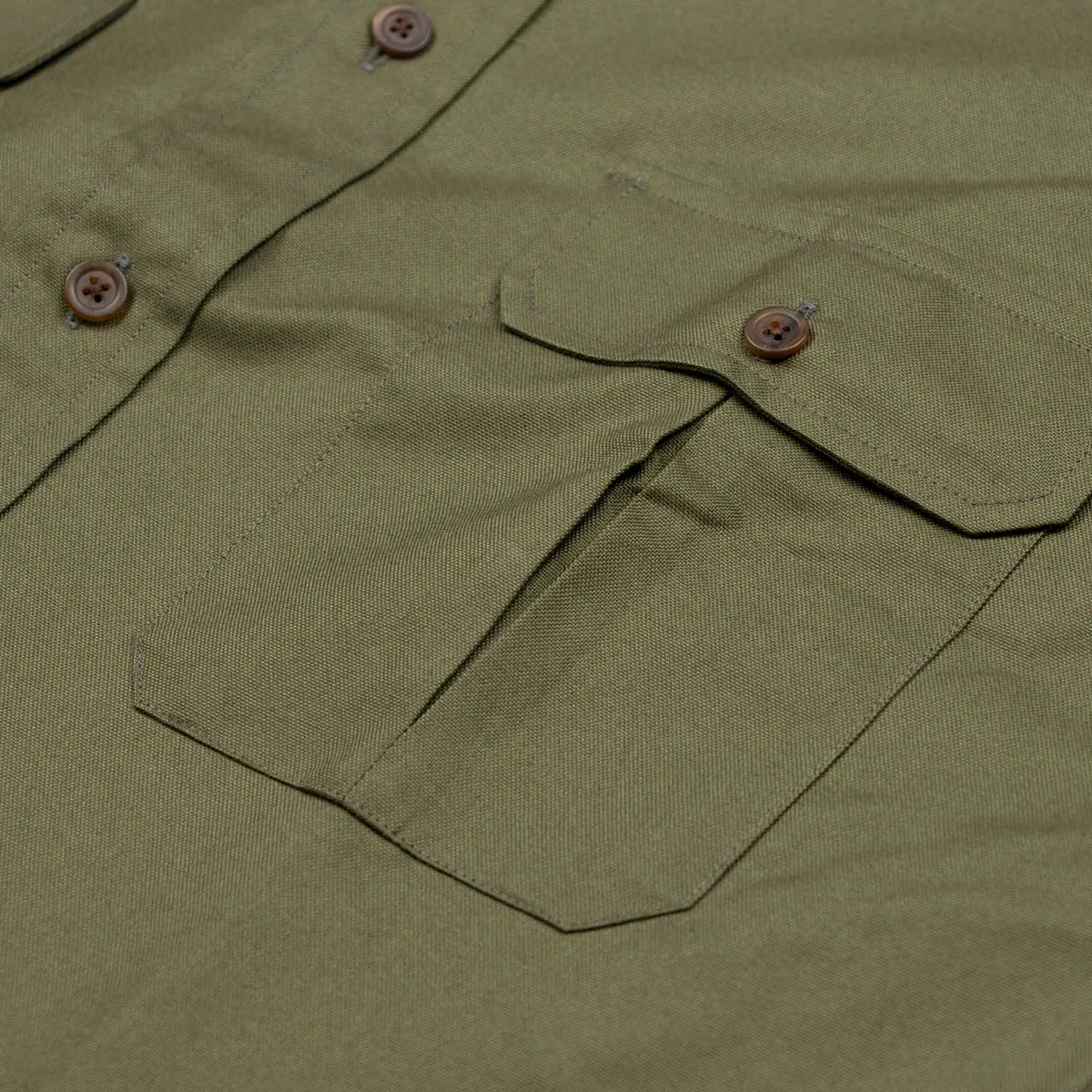 Green Oxford Two-Pocket Long Sleeve Shirt L/S SHIRTS Robert Old