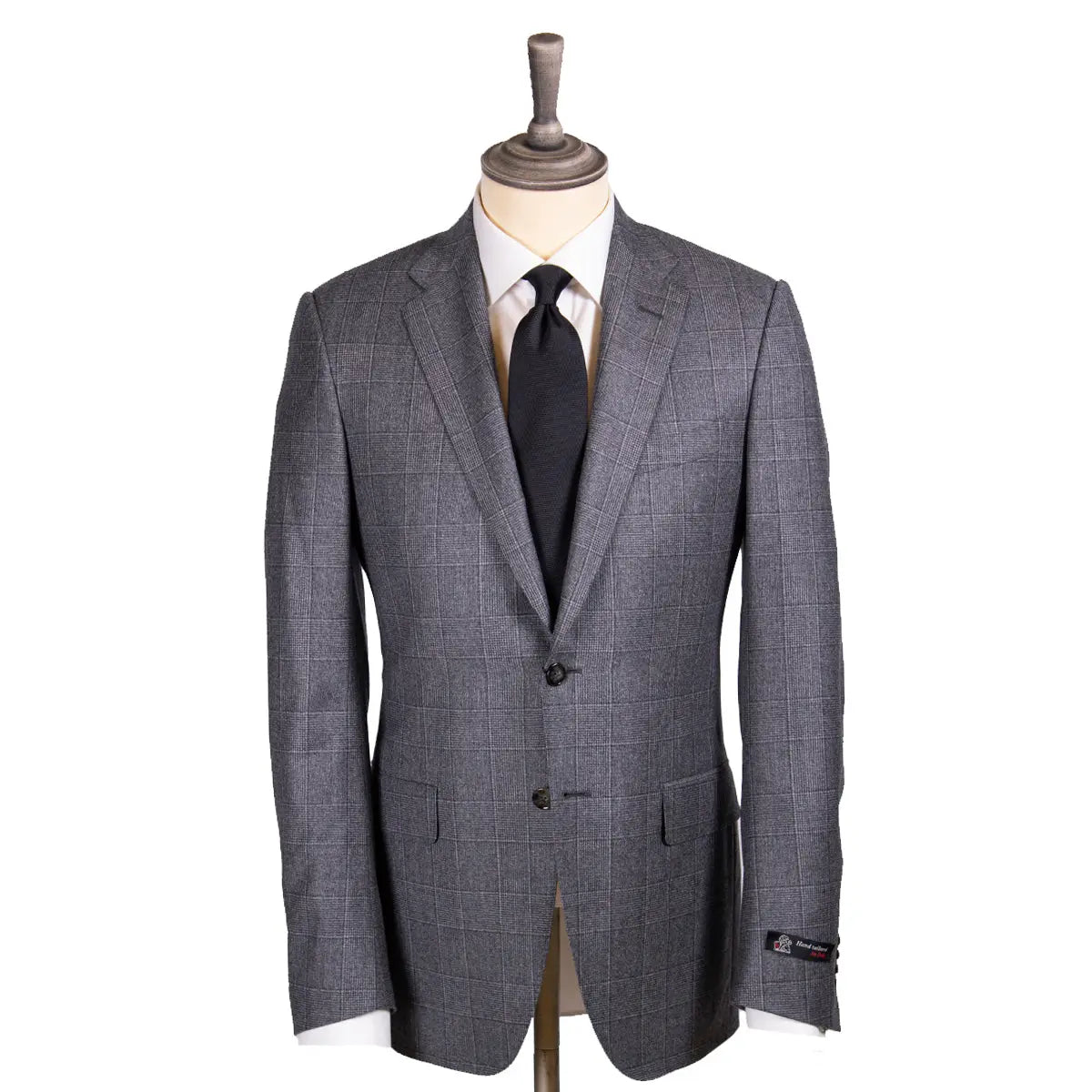 Grey Prince of Wales Check Wool Suit SUITS Robert Old