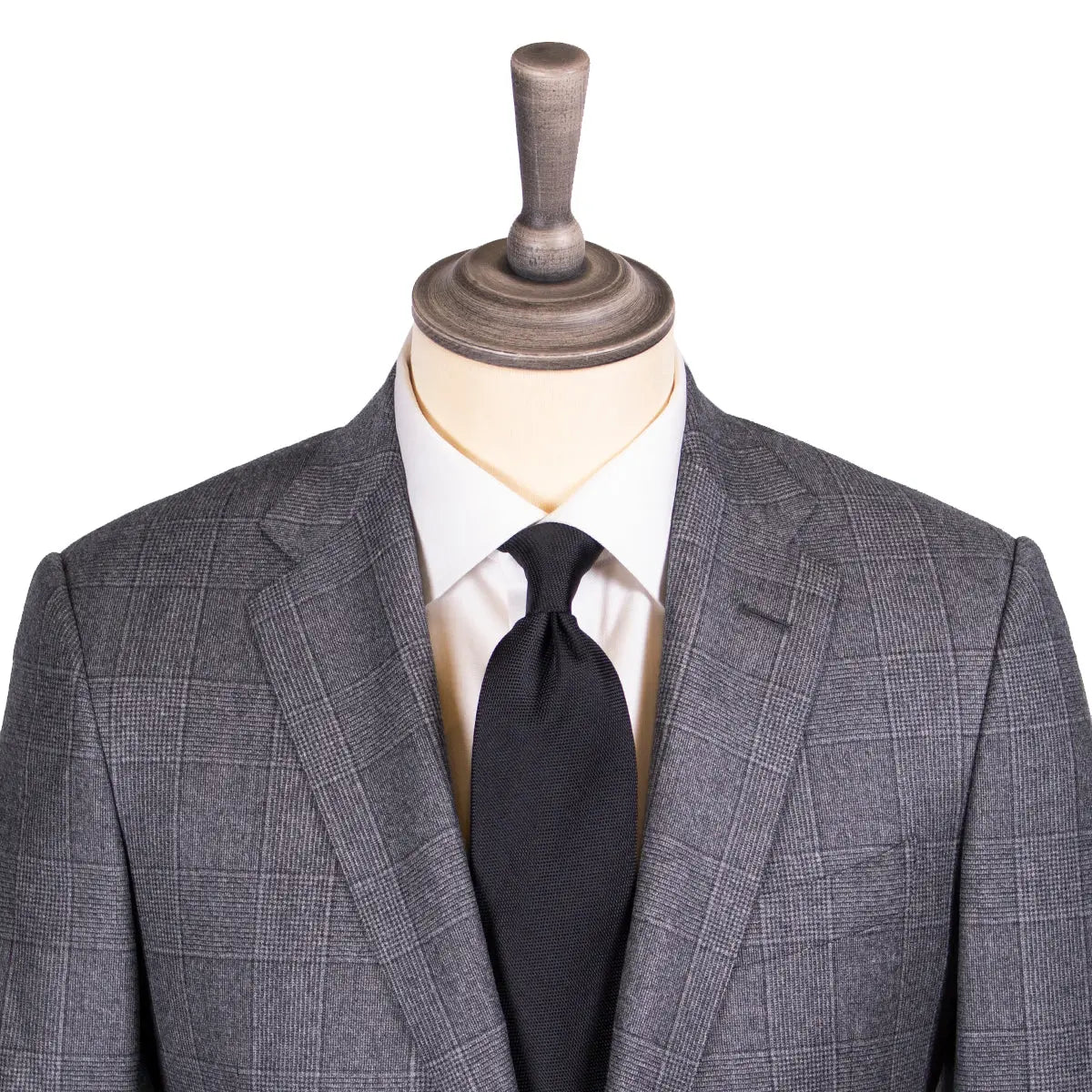 Grey Prince of Wales Check Wool Suit SUITS Robert Old