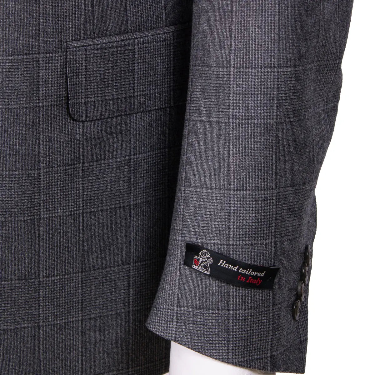 Grey Prince of Wales Check Wool Suit SUITS Robert Old