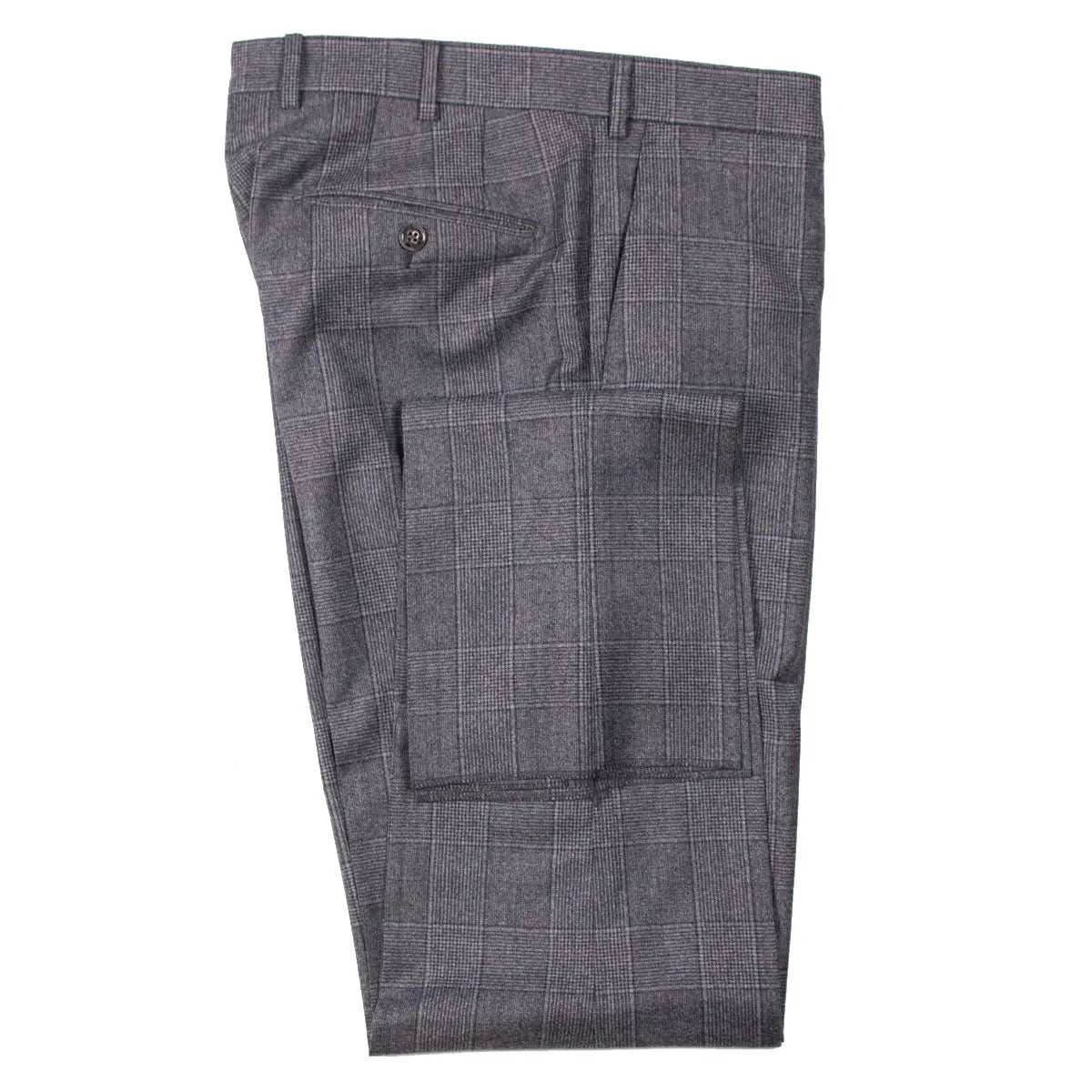 Grey Prince of Wales Check Wool Suit SUITS Robert Old