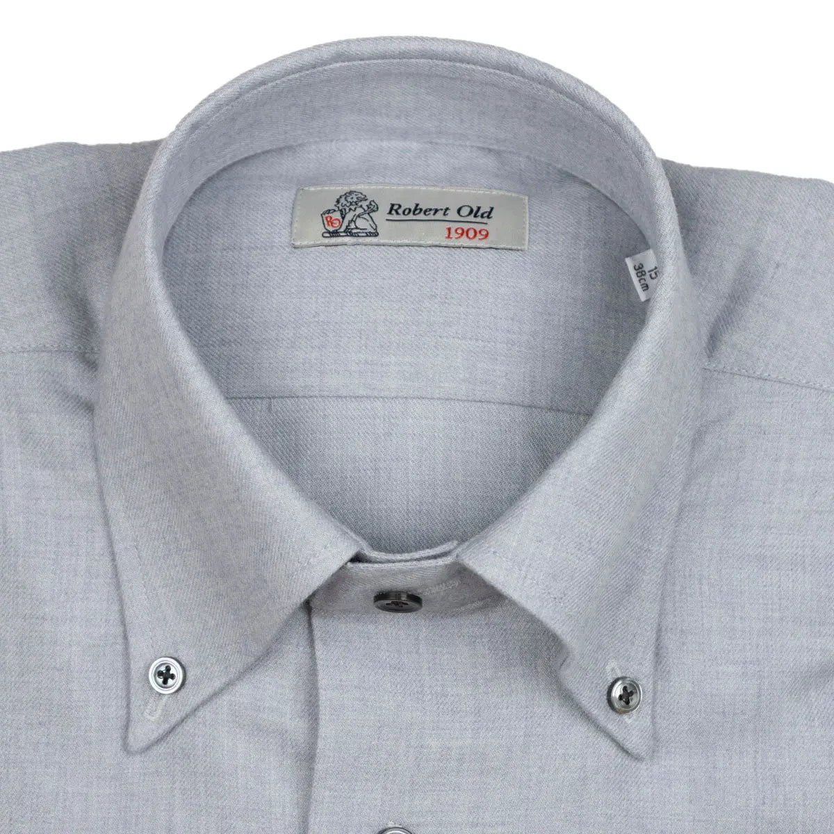 Light Grey Cashmerello Long Sleeve Shirt L/S SHIRTS Robert Old