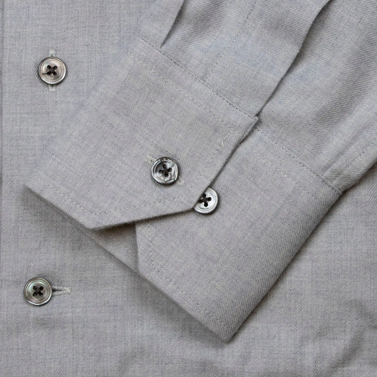 Light Grey Cashmerello Long Sleeve Shirt L/S SHIRTS Robert Old
