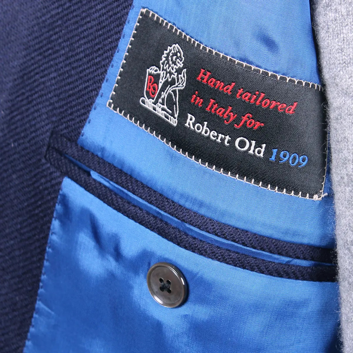 Navy-Blue Twill REDA Wool Blazer Jacket JACKETS Robert Old