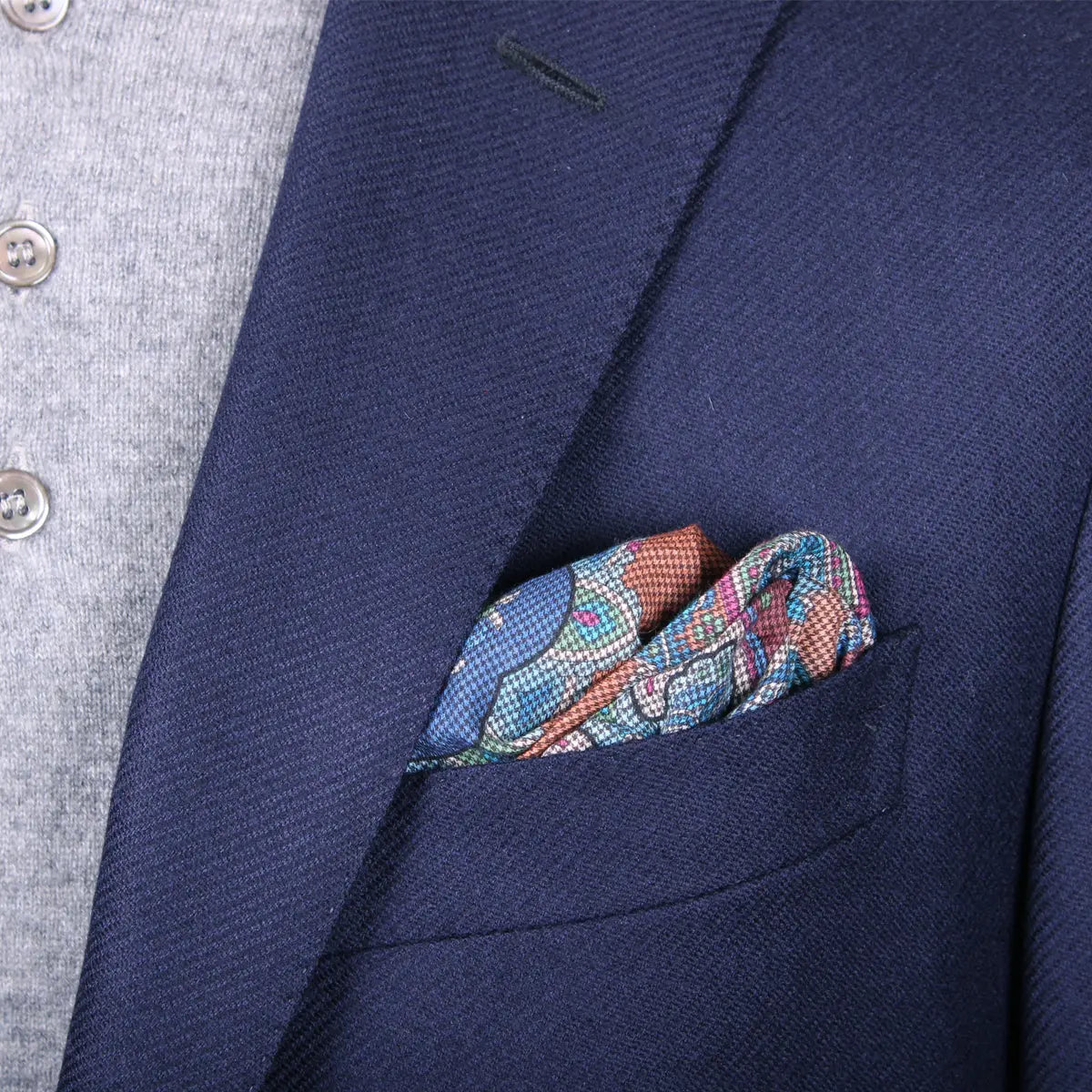 Navy-Blue Twill REDA Wool Blazer Jacket JACKETS Robert Old