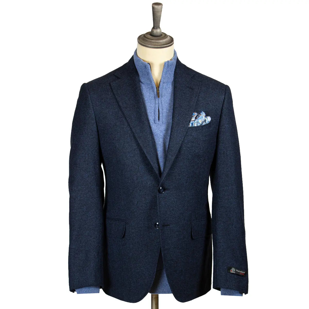 Black & Blue Cotton, Wool & Cashmere Jacket JACKETS Robert Old