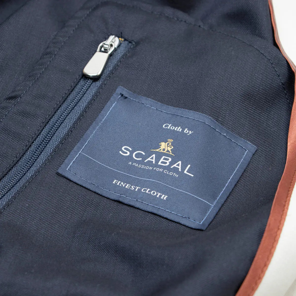 Navy Scabal Wool Lightweight Bomber Jacket BLOUSONS Robert Old