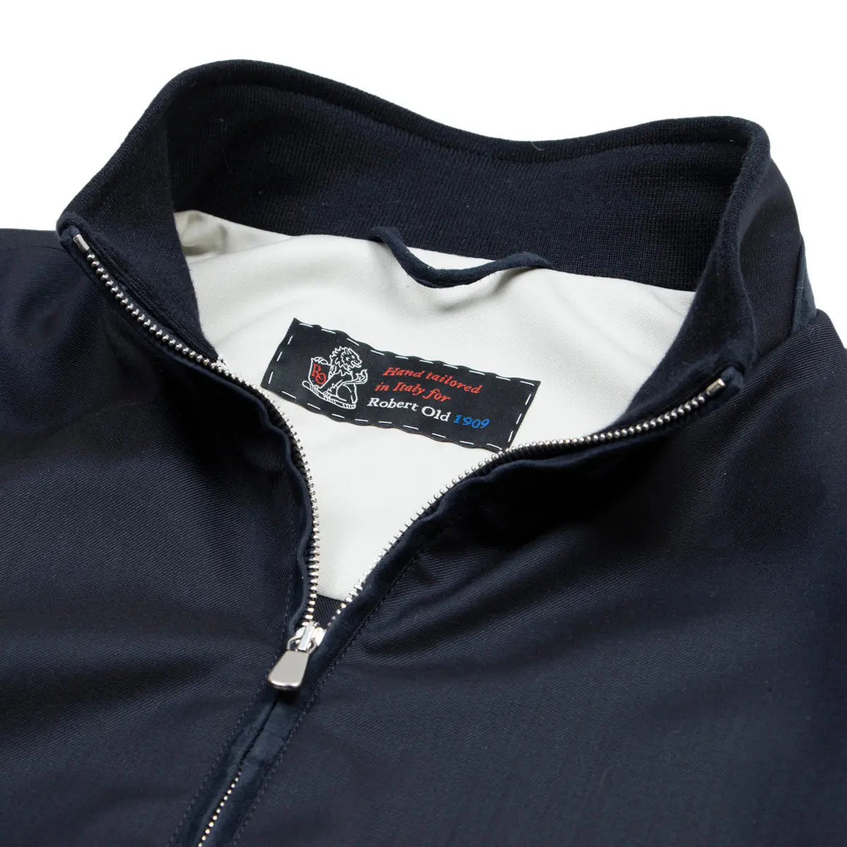 Navy Scabal Wool Lightweight Bomber Jacket BLOUSONS Robert Old