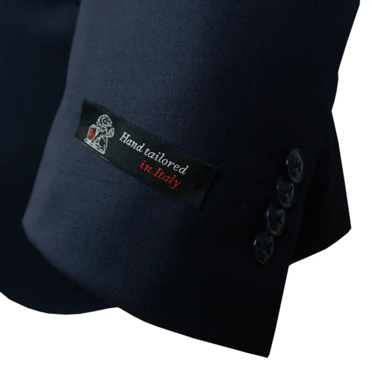Navy Pin Dot Micro-Effect Super 130’s Wool Suit SUITS Robert Old