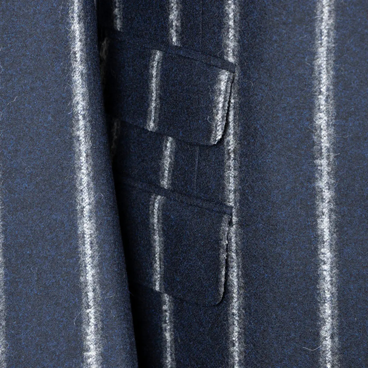 Navy & White Cloudstripe Wool Jacket JACKETS Robert Old