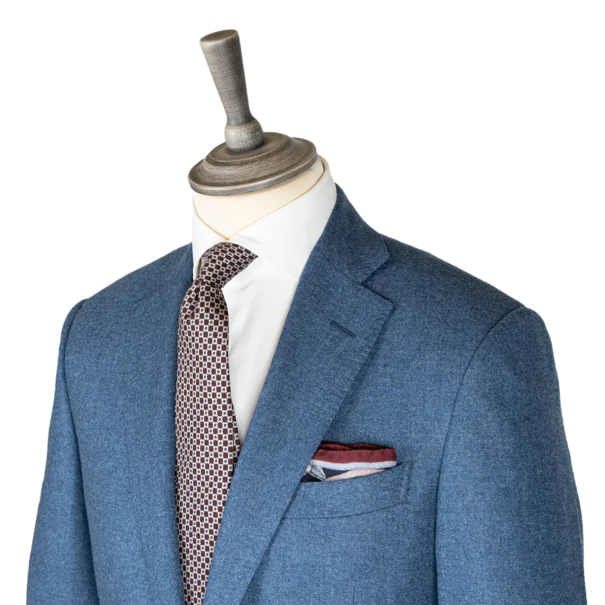 Soft Blue Wool & Cashmere Jacket JACKETS Robert Old