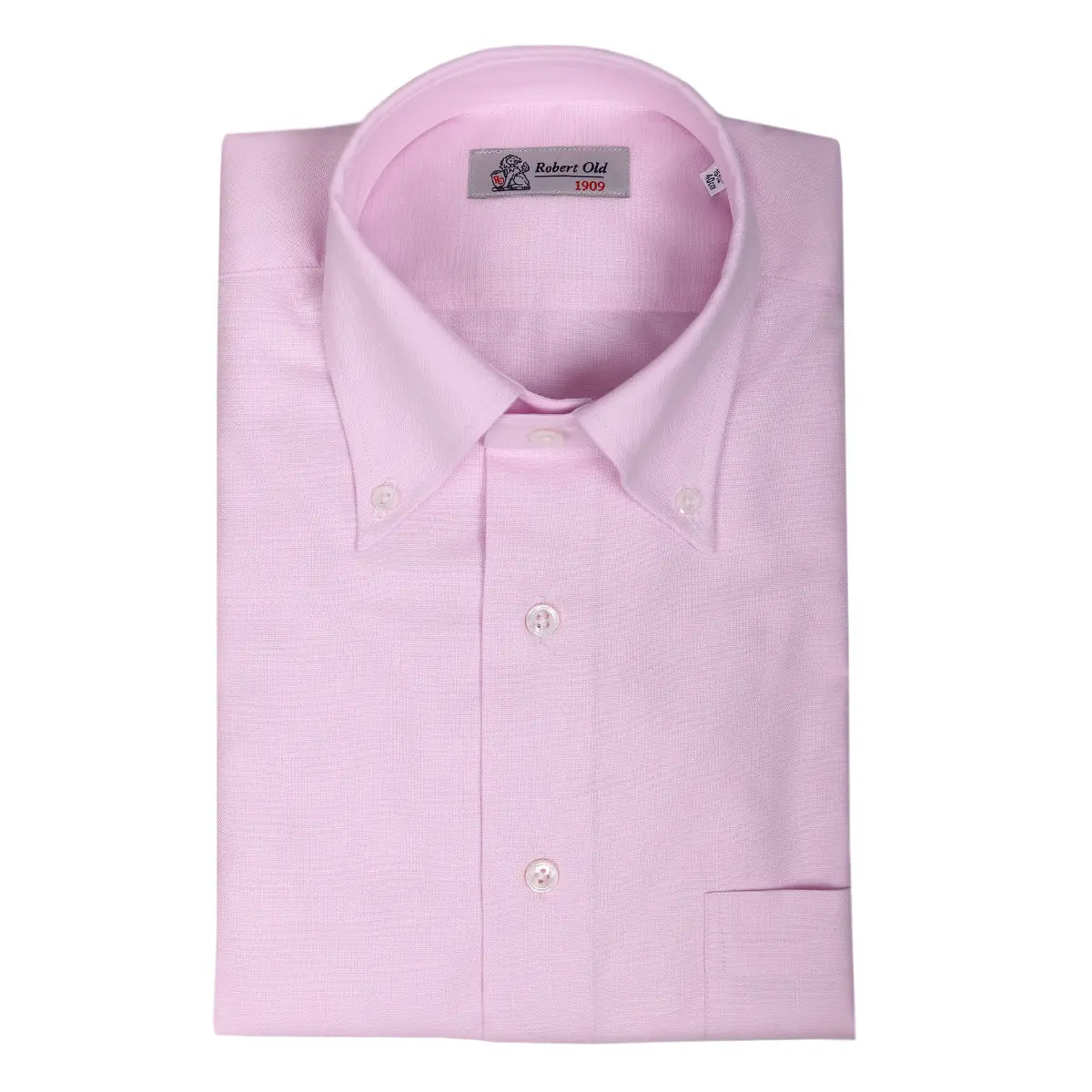 Soft Pink Swiss Cotton Oxford Shirt L/S SHIRTS Robert Old