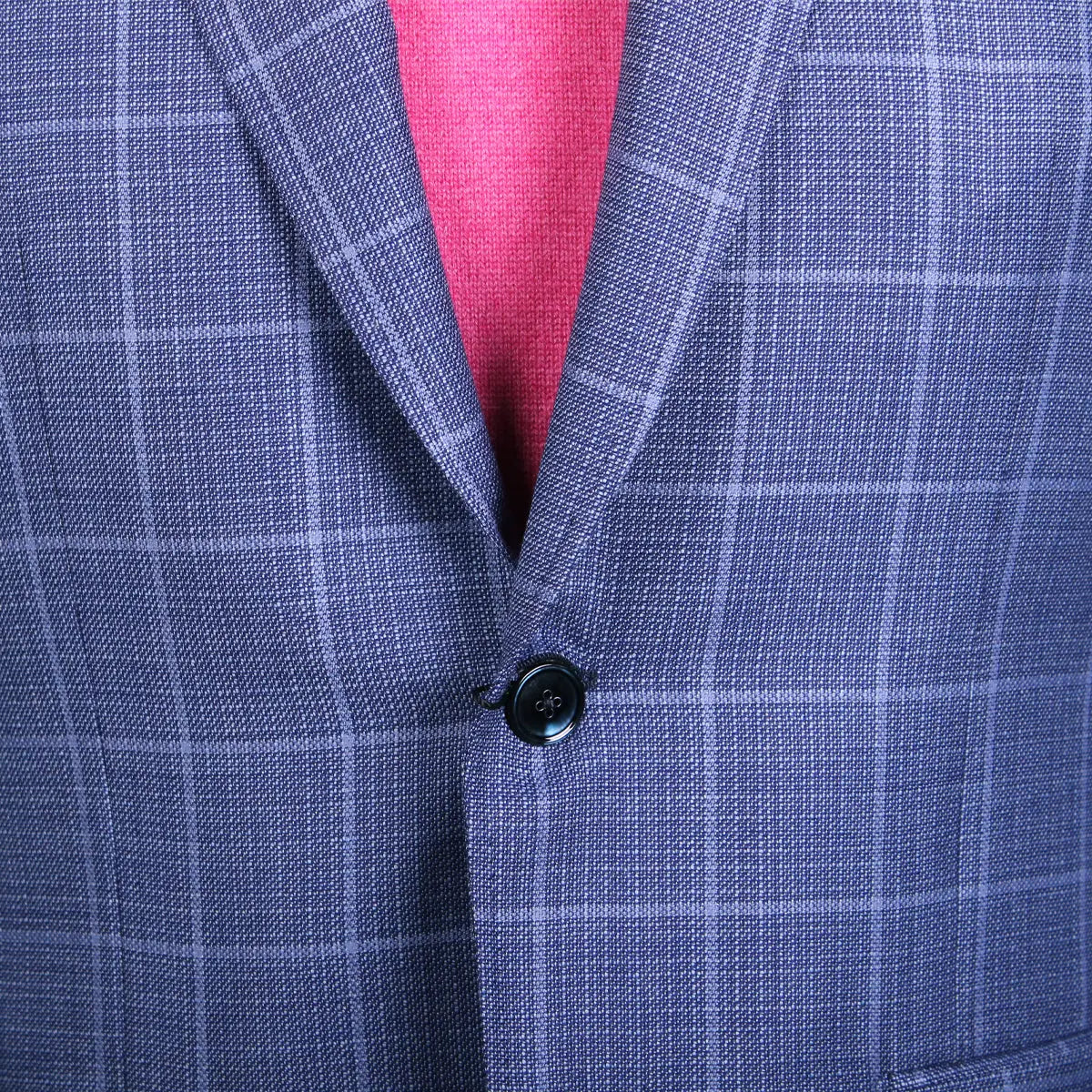 Steel Blue Overcheck Wool Jacket JACKETS Robert Old