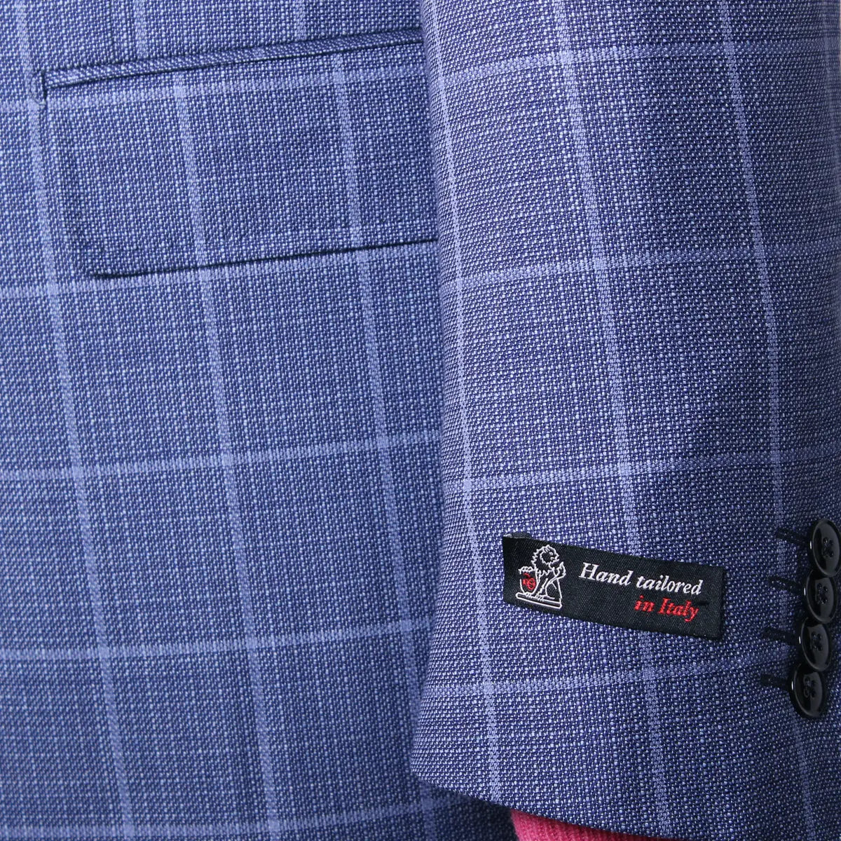Steel Blue Overcheck Wool Jacket JACKETS Robert Old