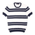White & Navy Striped Towelling T-Shirt TEE SHIRTS Robert Old