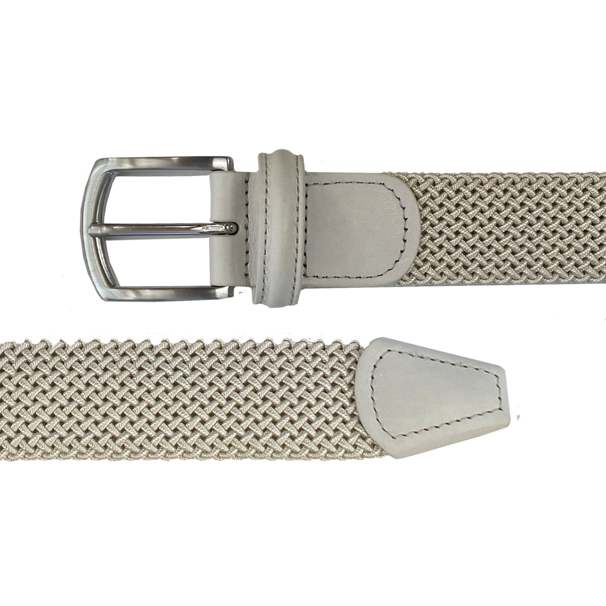 Cream Woven Elastic Belt BELTS/BRACES Robert Old