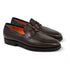 Santoni - Brown Tumbled Leather Penny Loafer SHOES Santoni