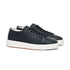 Santoni - Navy Blue Leather Low-Top Sneakers SHOES Santoni