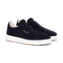 Santoni - Navy Suede Slip-On Sneaker SHOES Santoni