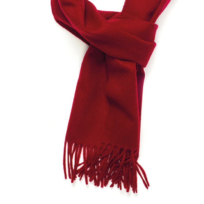 Robert Old - Red Pure Cashmere Scarf SCARVES Robert Old