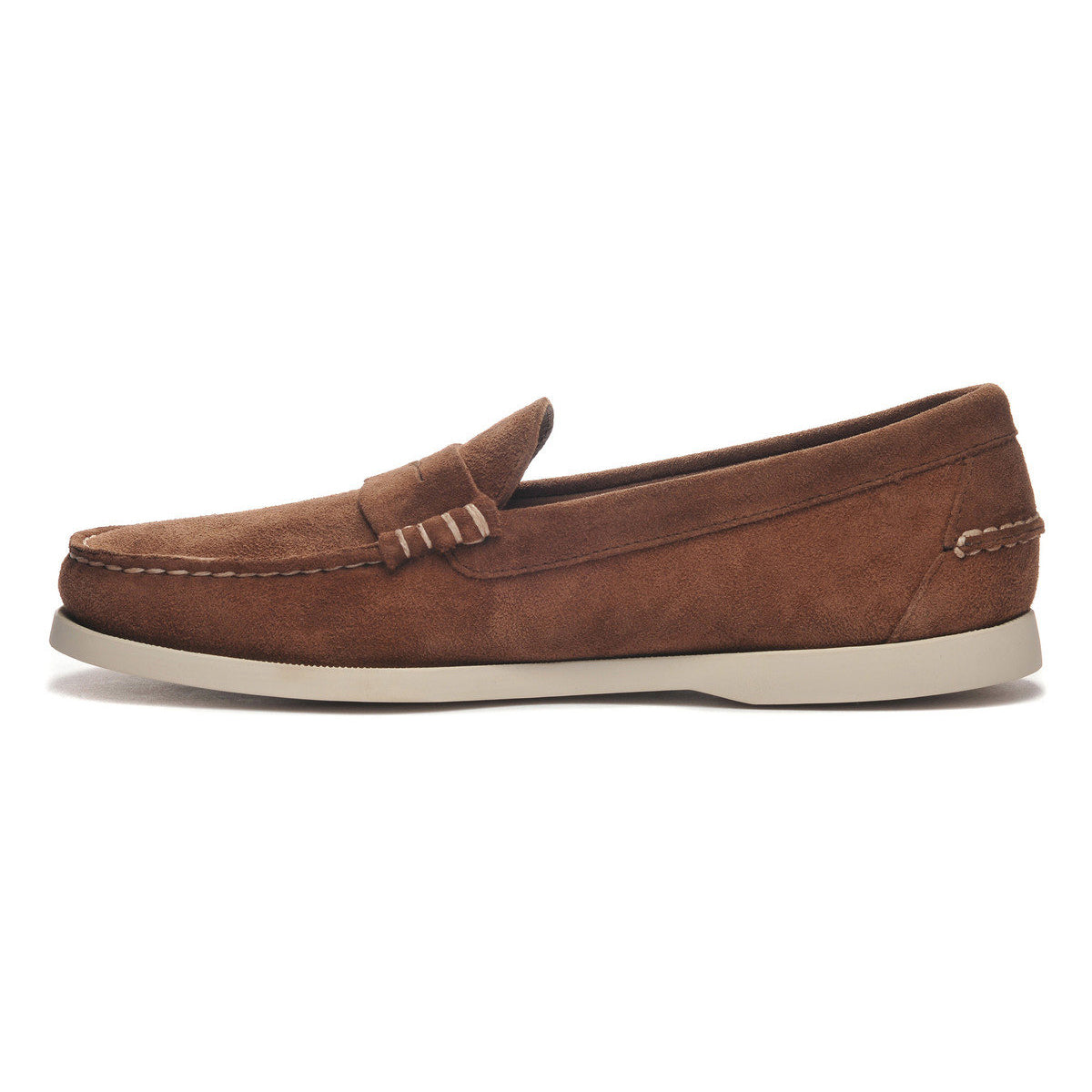 Dark Brown Dan Boat Flesh Out Suede Loafers SHOES Sebago