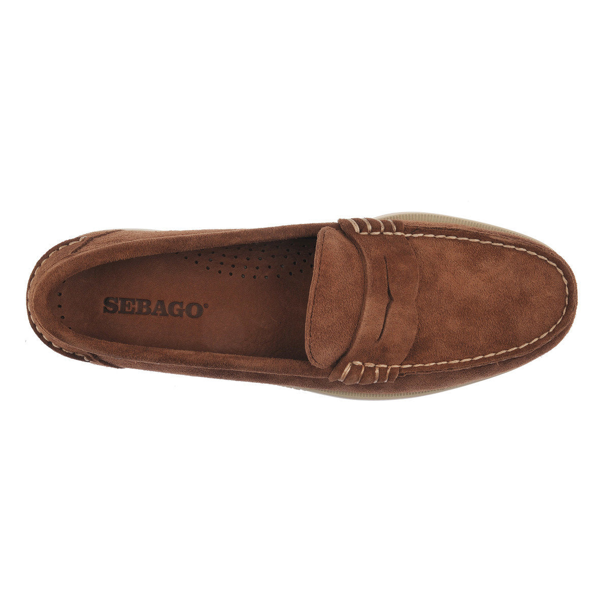 Dark Brown Dan Boat Flesh Out Suede Loafers SHOES Sebago