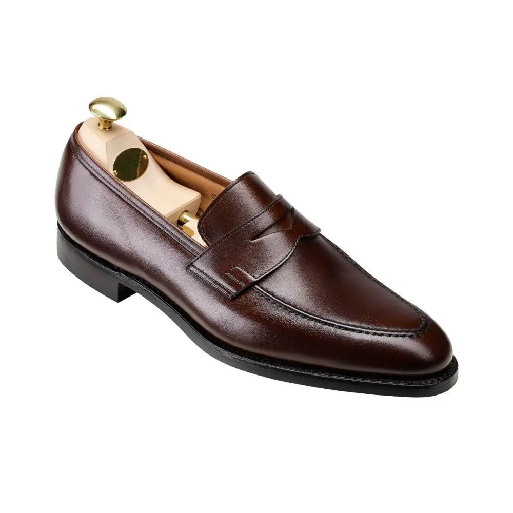 Crockett & Jones - Sydney Brown Calf Penny Loafer - Single City Sole SHOES Crockett & Jones