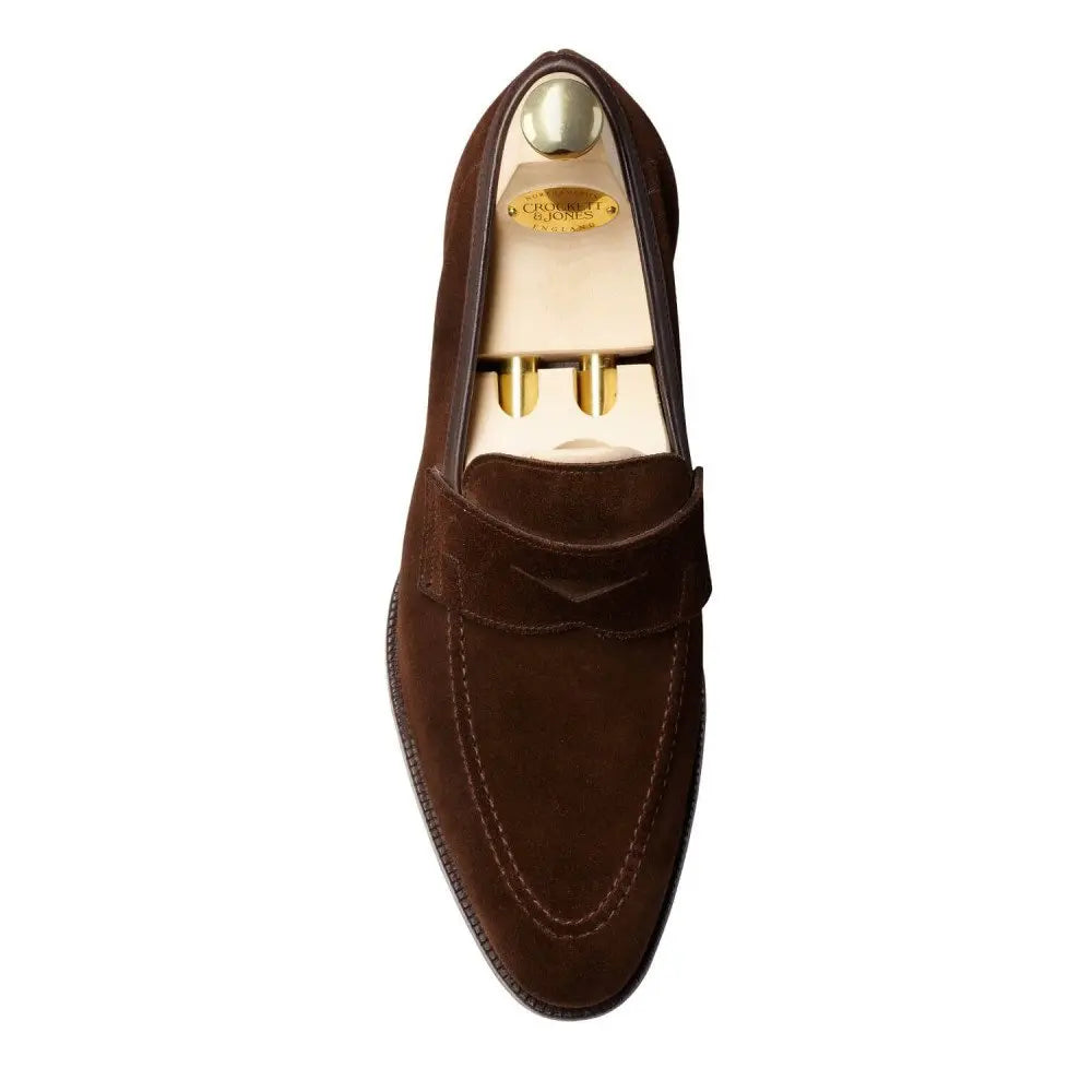 Crockett &amp; Jones - Teign Unlined Suede Loafers SHOES Crockett &amp; Jones