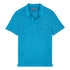 Vilebrequin - Calanque Blue Linen Pyramid Polo Shirt S/S POLOS Vilebrequin