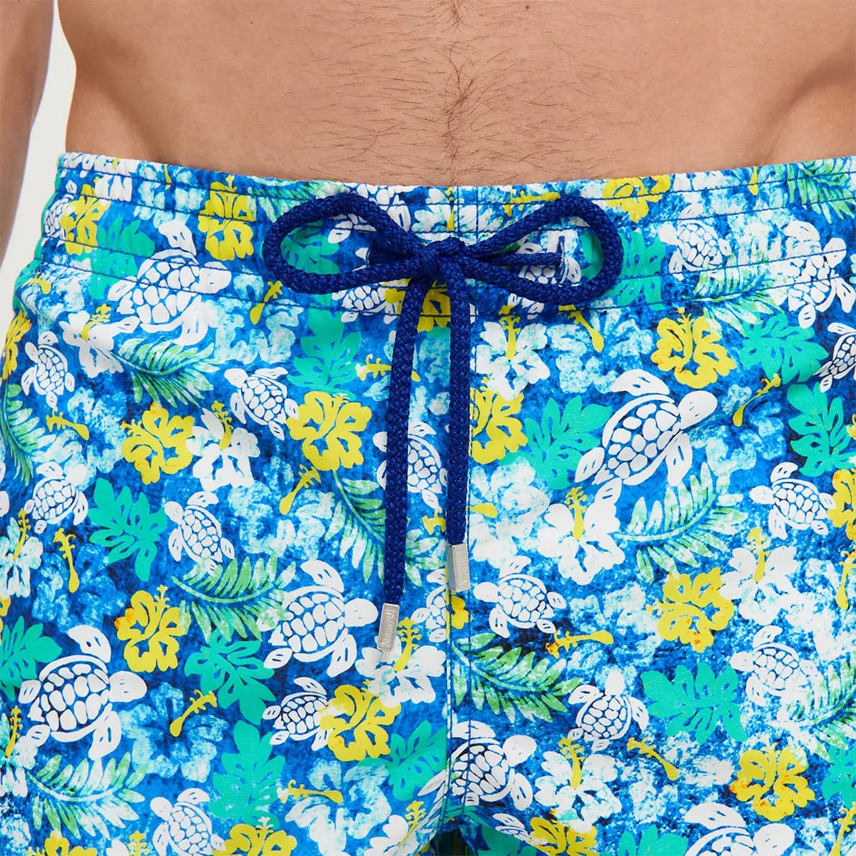 Lazulli Blue ‘Tropical Turtles’ Moorea Swim Shorts SWIMWEAR Vilebrequin