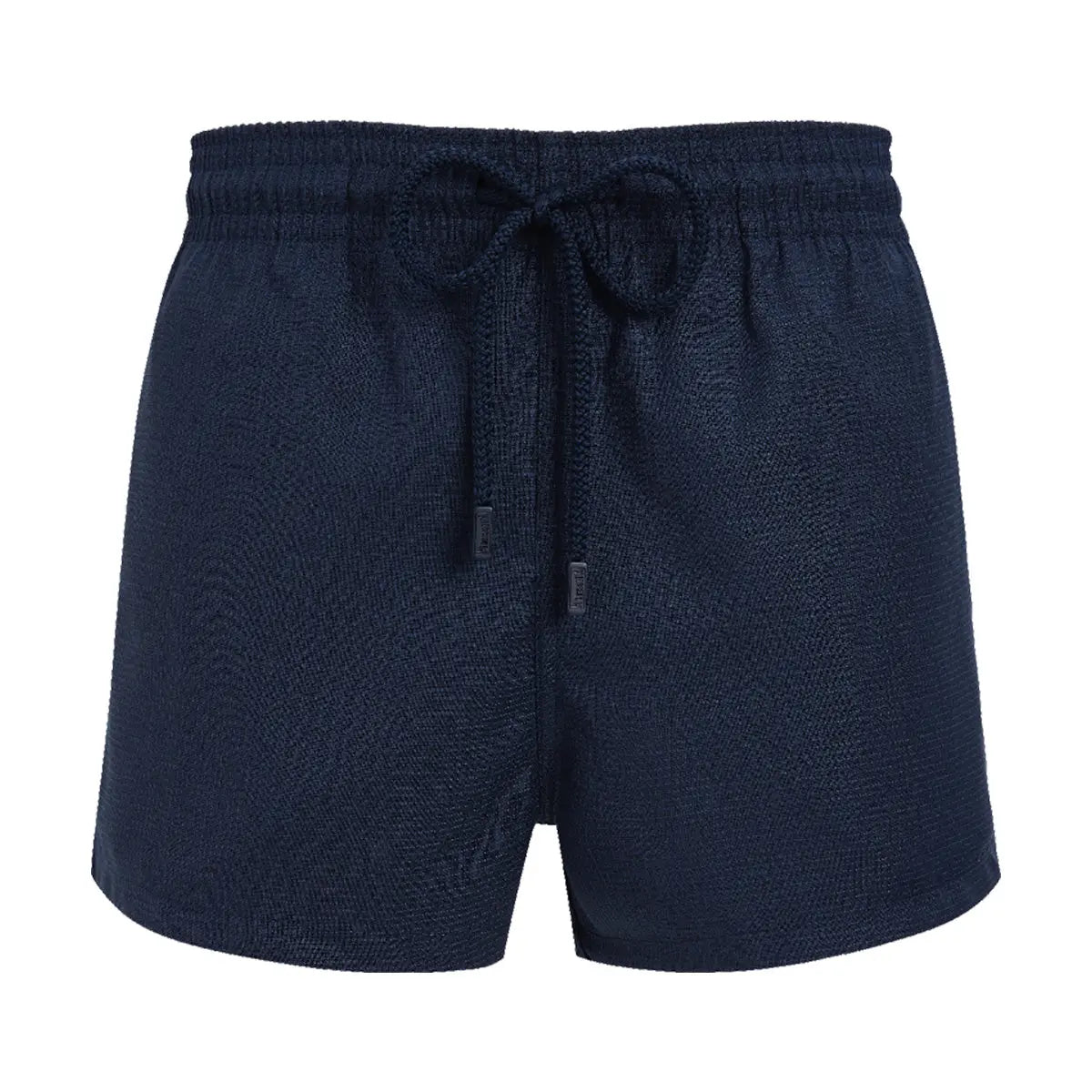 Navy Wool ‘Micro-Carreaux’ Milton Swim Shorts SWIMWEAR Vilebrequin